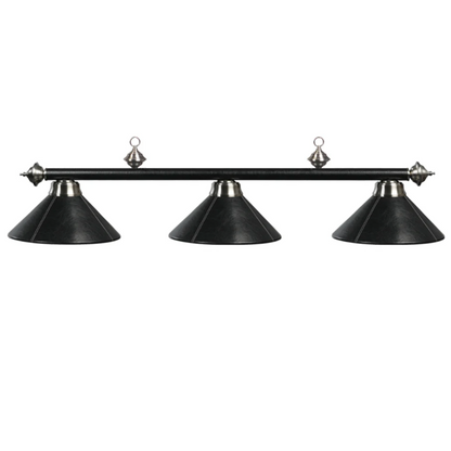 Billiard Light with Leather Shades