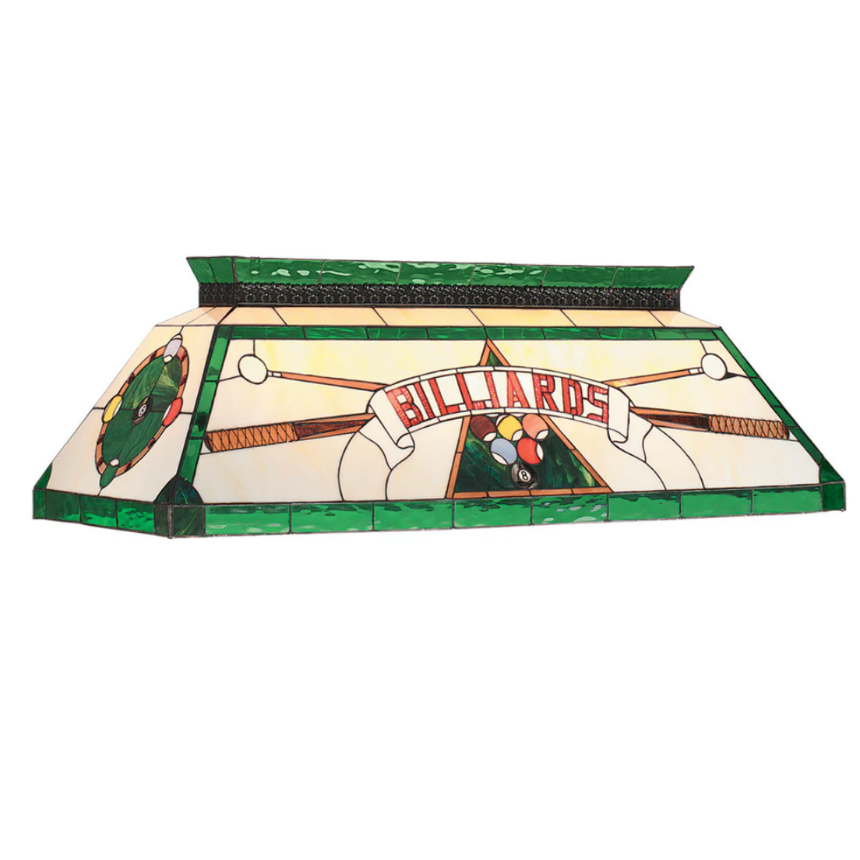 Billiard Light Big Stained Glass Fixture - view 2