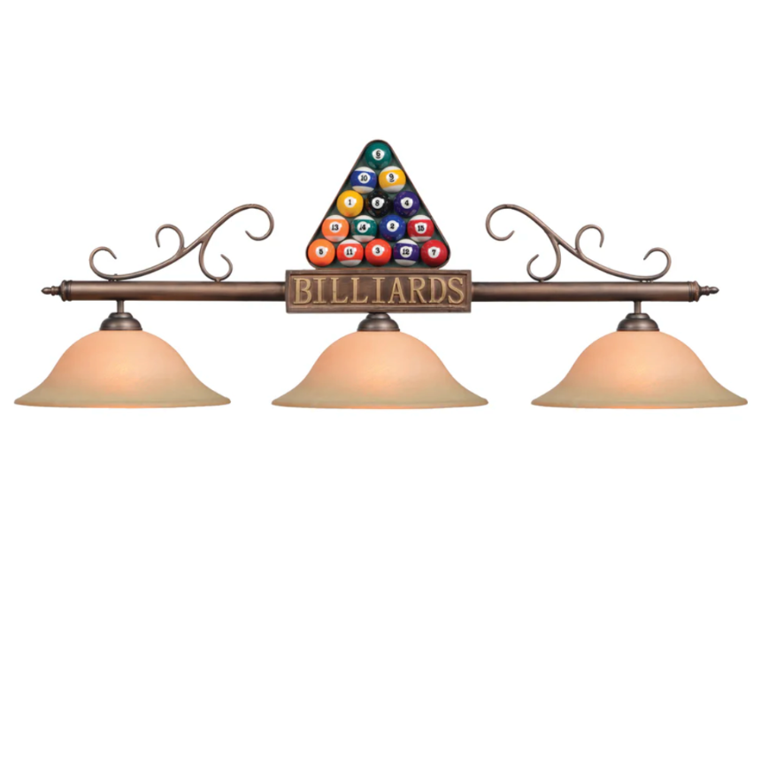 56" Billiard Balls In Rack Fixture