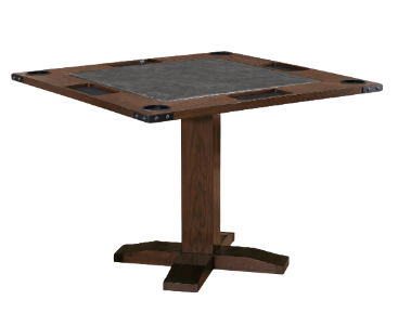 Rustic 2 in 1 Game Table in Gunshot Finish - view 2