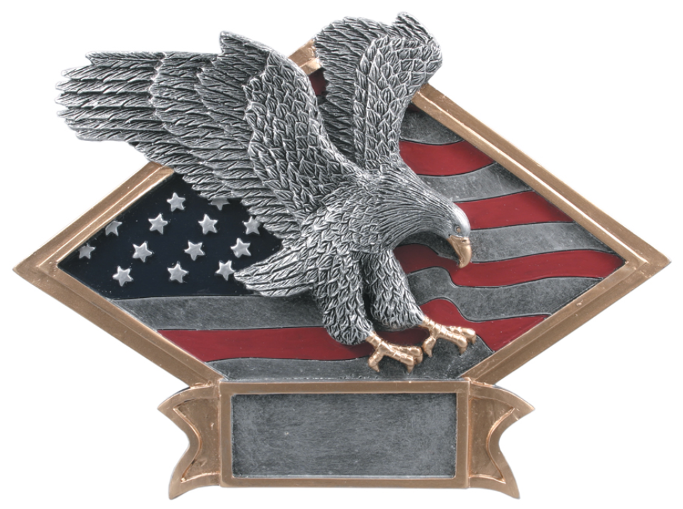 Eagle Diamond Plate Resin 6" x 4.5"