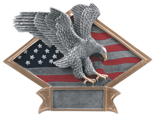 Eagle Diamond Plate Resin 6" x 4.5"