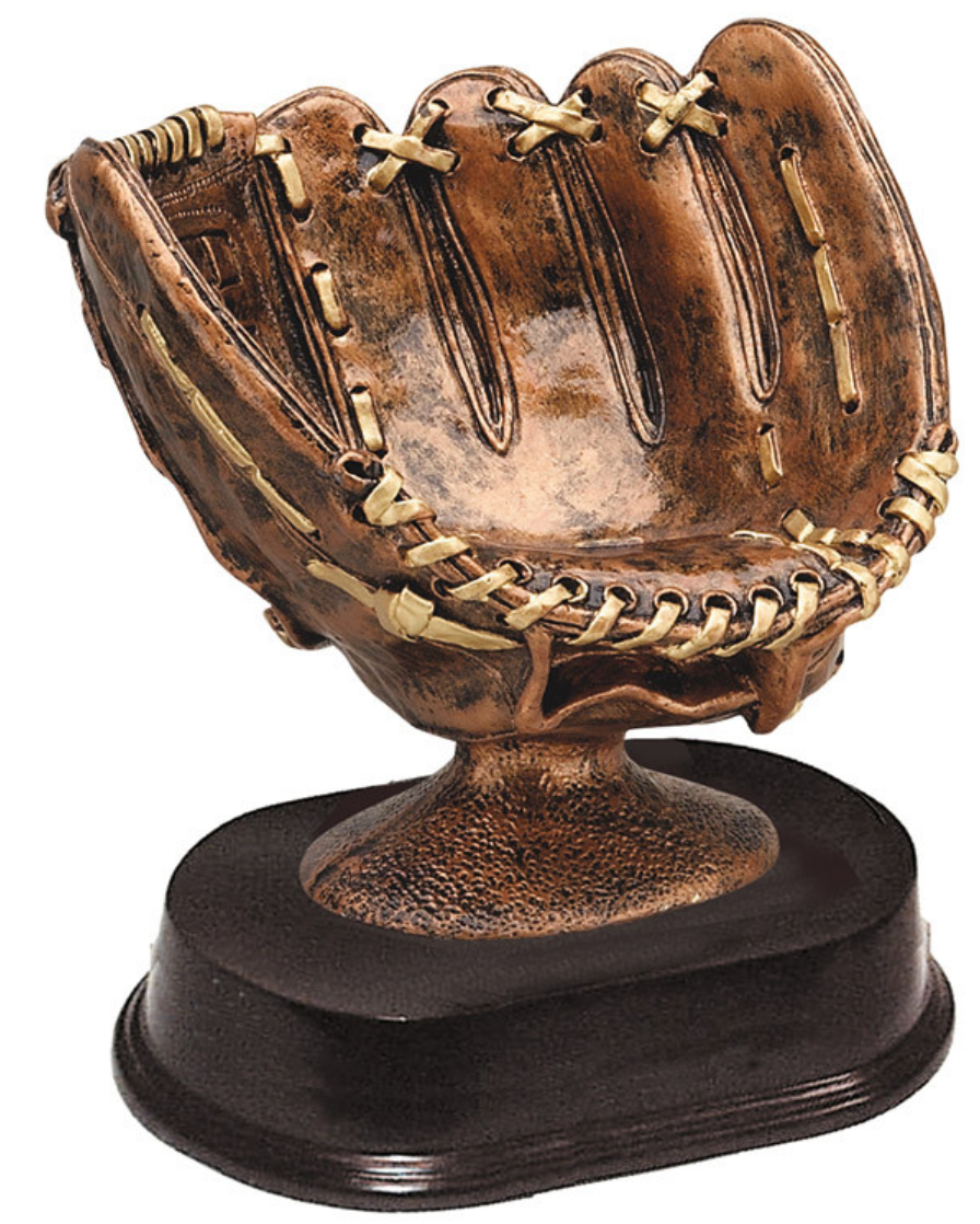 Bronze 5" Baseball Glove Resin Trophy