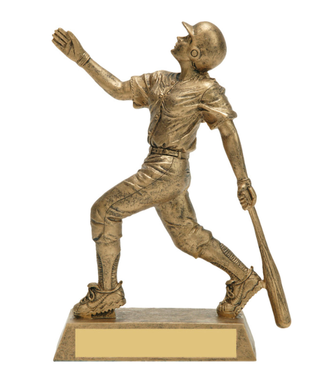 Gold Female Softball Resin Trophy