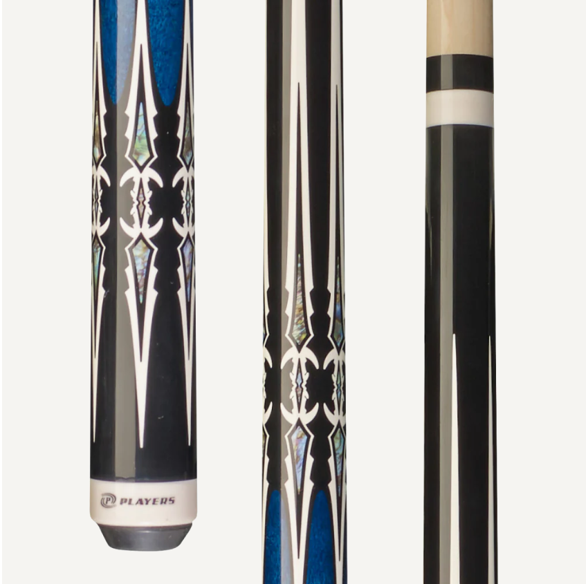 Players Black and Blue Wrapless Cue 20oz