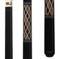 K2 Cue Gloss Black with Diamond Simulated Wrap