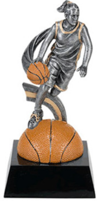 Motion Xtreme Basketball Female 7.5" Resin Trophy - view 6