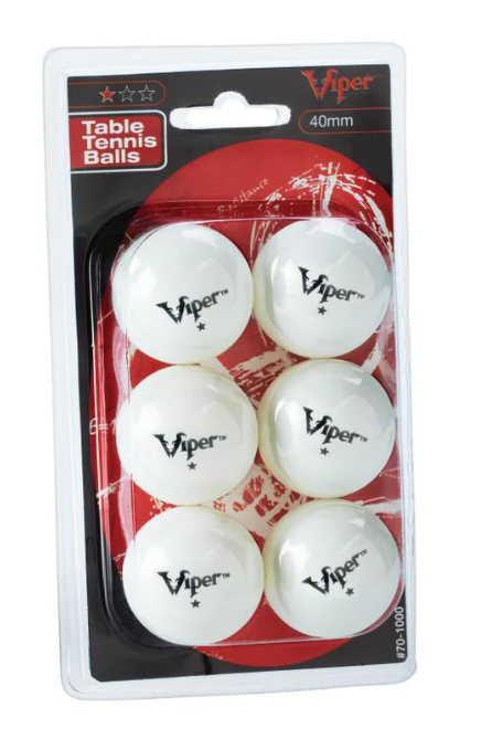 Viper One Star Table Tennis Balls