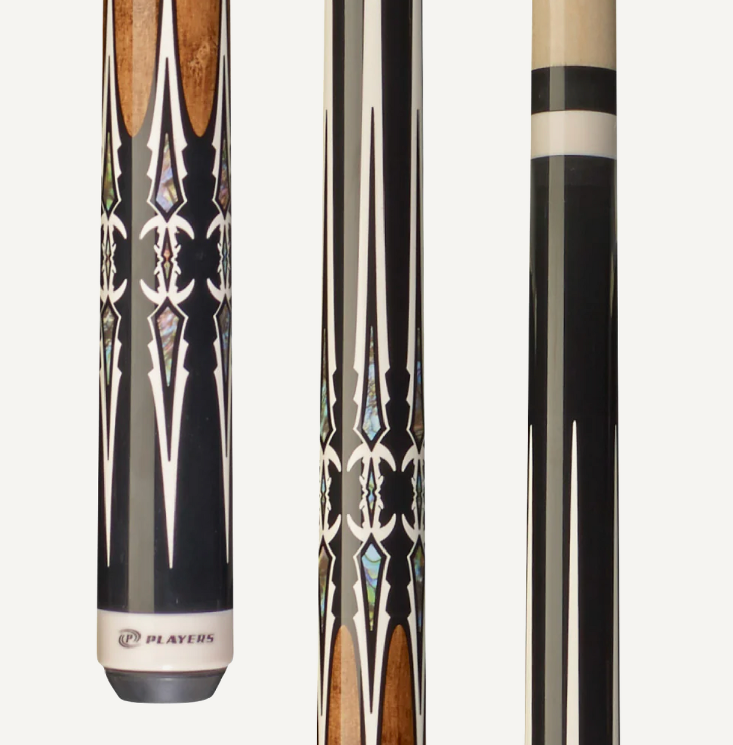 Players Black & Antique Maple Wrapless Cue