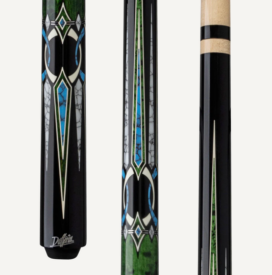 Dufferin Green Stain Curly & Blue Recon Wrapless Cue