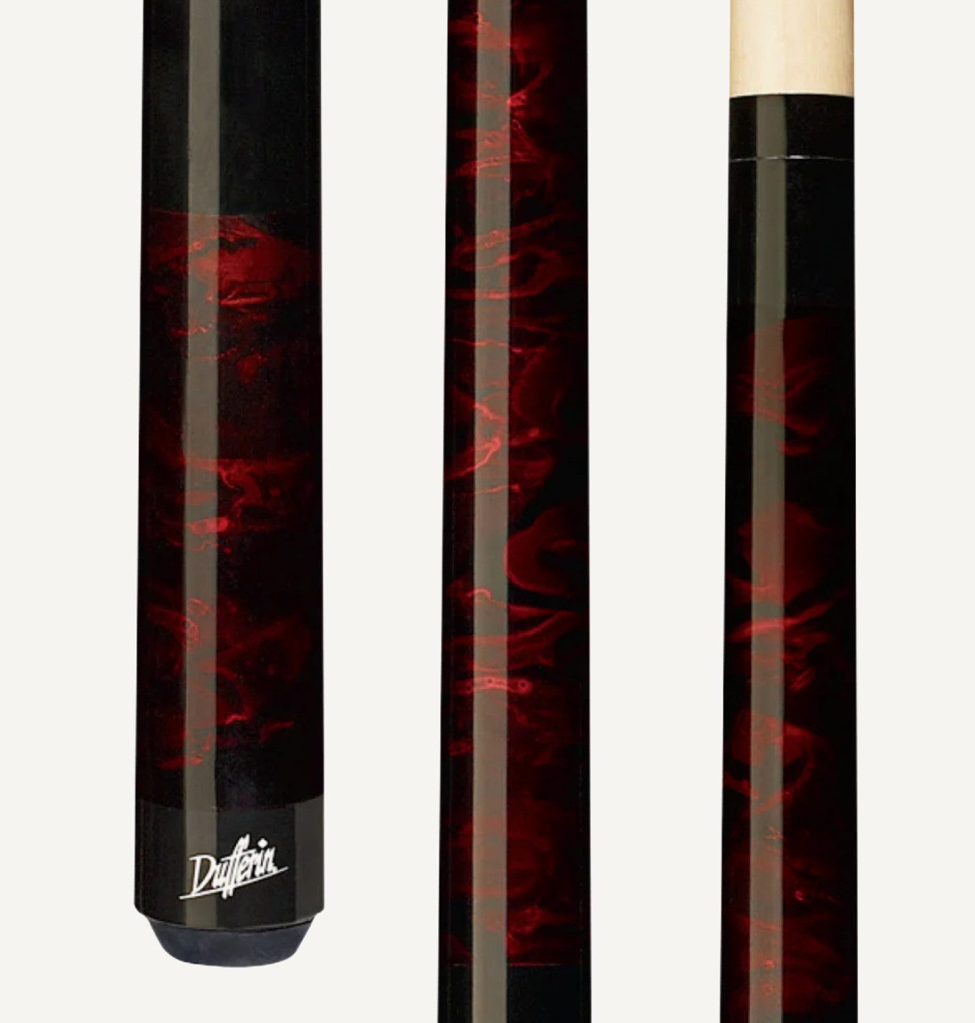 Dufferin Red Marble Wrapless Cue