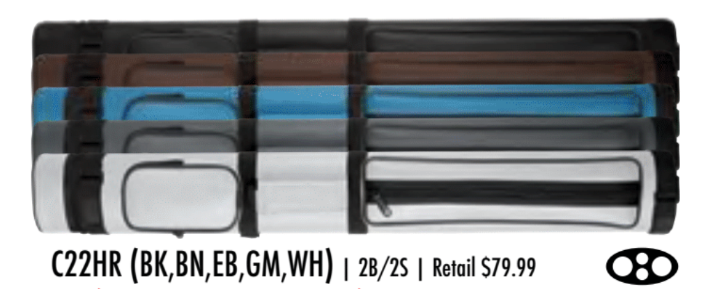 2x2 Cue Case with Interior Tubing