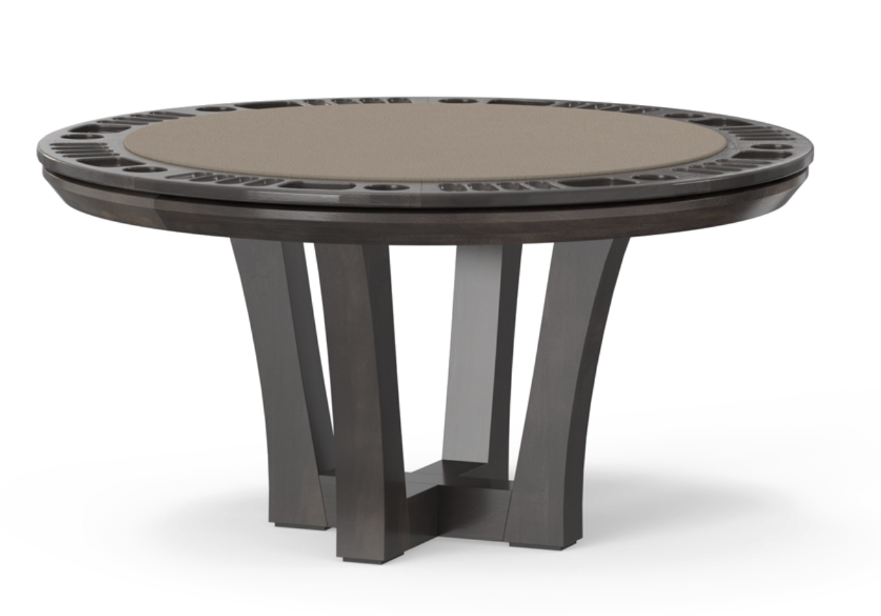 California House City Reversible Top Round Game Table