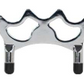 Koda Deluxe Chrome Bridgehead with 2pc Bridge Stick - view 2