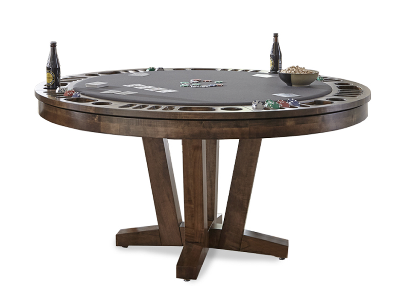 California House Petaluma Reversible Top Round Game Table