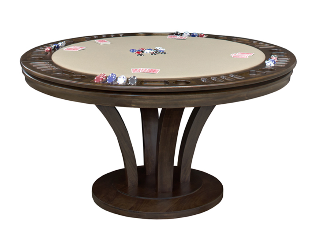 California House Venice Reversible Top Round Game Table