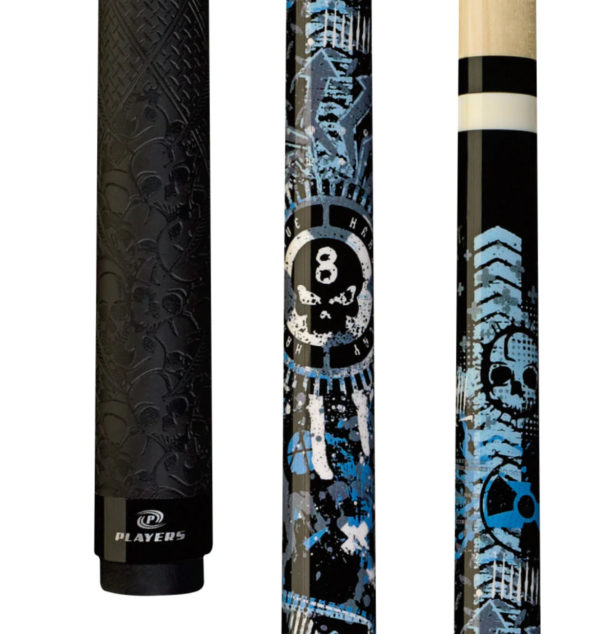 Players Anarchy Blue Sport Grip Cue