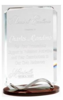 Optical Crystal Tablet Award