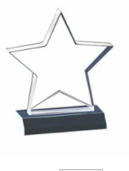 Star Acrylic Award - view 4