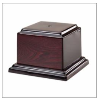 Rosewood Piano Finish Cup Base