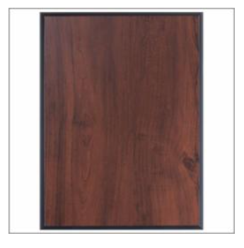 Plaque Cherry Finish with Black Edge