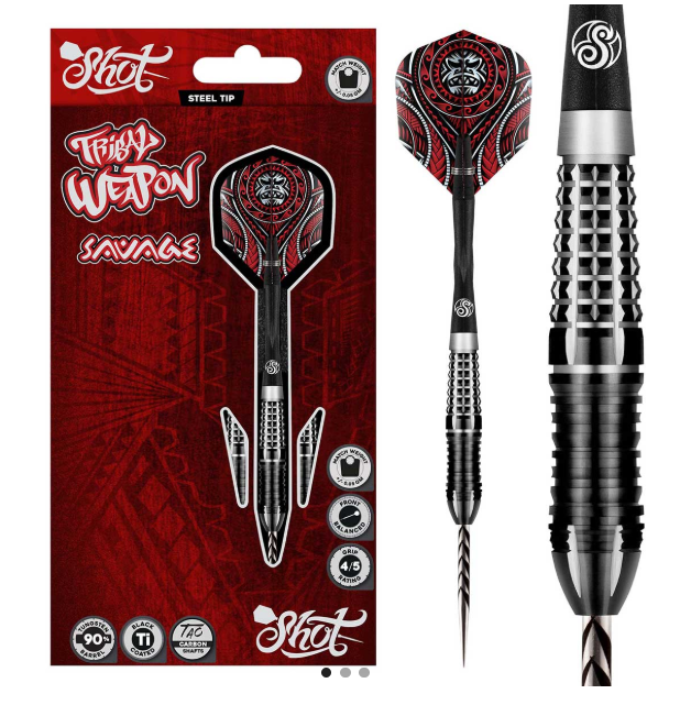 Shot Tribal Weapon Savage Steel Tip Darts