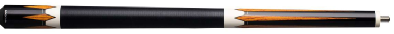 4pt Bocote Black-White w/ Black Linen Wrap Junior Cue