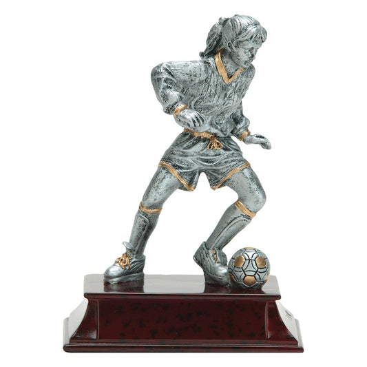 Female Soccer Player 6" Resin Trophy