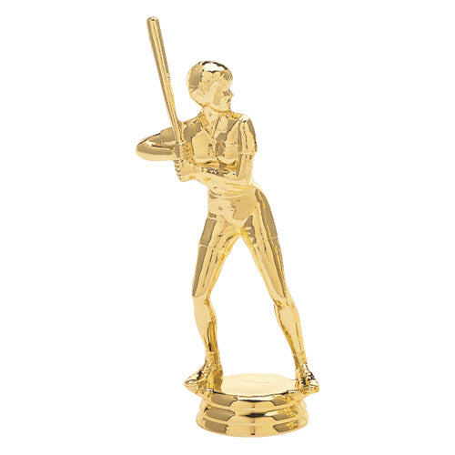 Softball Batter Figure, Gold - 6"