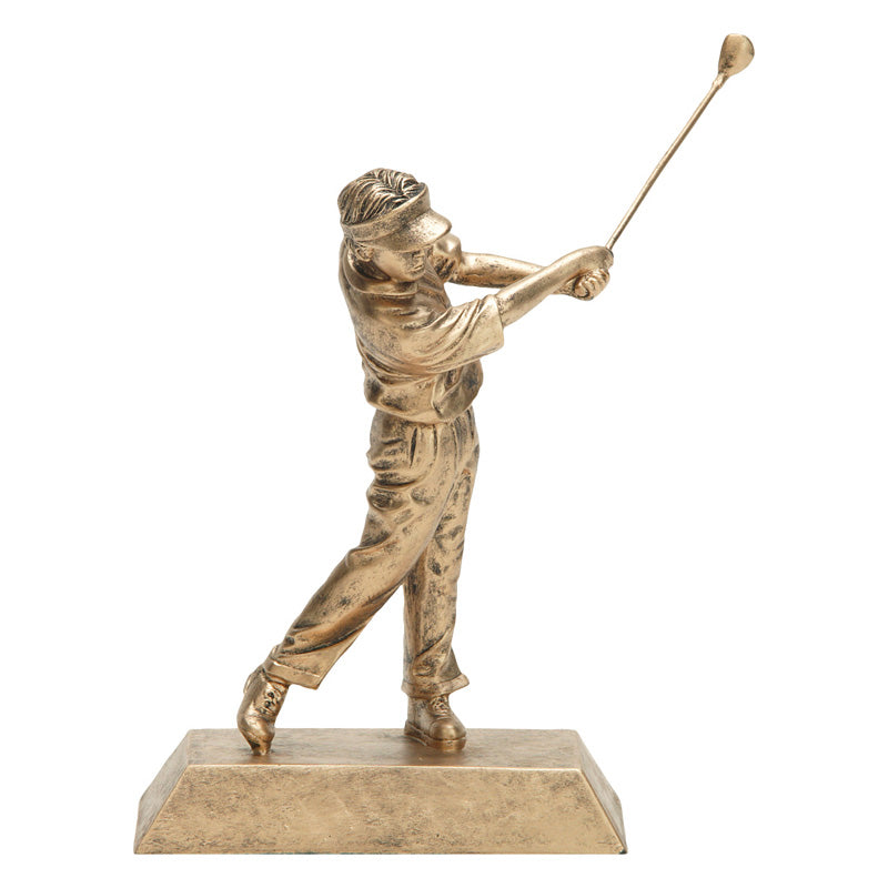 Male Golfer 8" Resin Trophy - view 4
