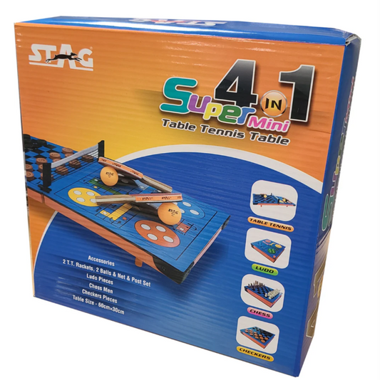 STAG 4-in-1 Super Mini Table Tennis Game Table