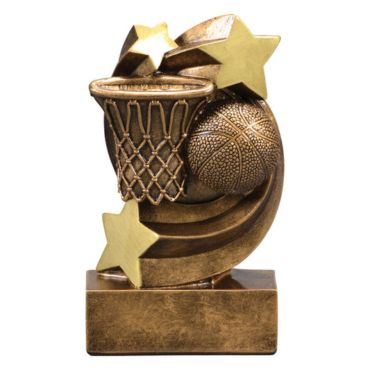Star Swirl Basketball Resin Trophy
