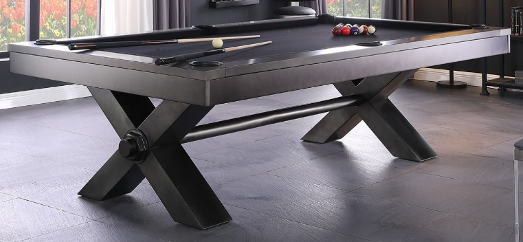 8' Plank & Hide Vox Steel Pool Table - view 2