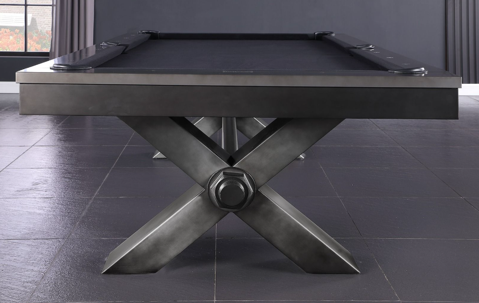 8' Plank & Hide Vox Steel Pool Table