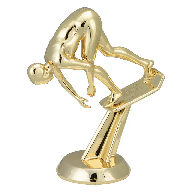 Swim Start Figure, Female, Gold - 4 1/2"
