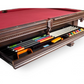8' Plank & Hide Talbot Pool Table with Drawer