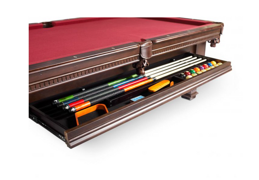 8' Plank & Hide Talbot Pool Table with Drawer