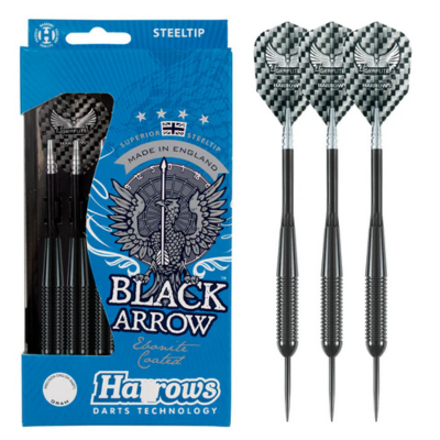 Harrows Black Arrow Superior Steel Tip Darts