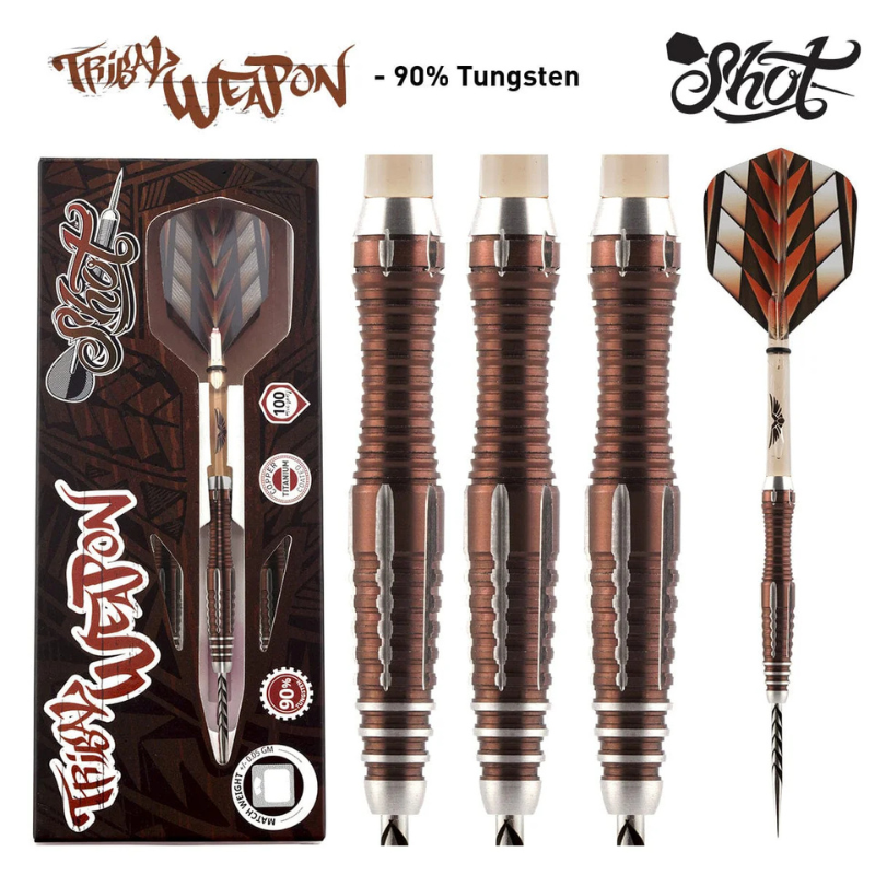 Tribal Weapon 1 Series Steel Tip Dart Set - 90% Tungsten