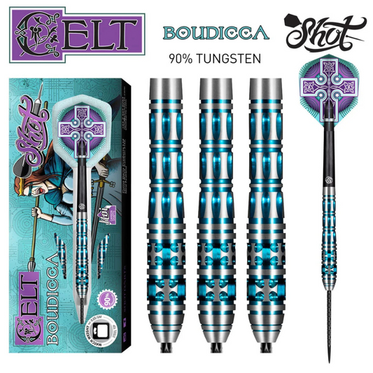 Celt Boudicca Steel Tip Dart Set-90% Tungsten Barrels