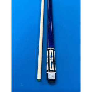 Ebony Stain w/ Blue Stained figures Pechauer Cue