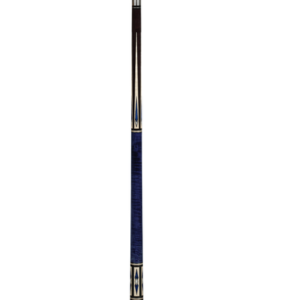 Ebony Stain w/ Blue Stained figures Pechauer Cue - view 2