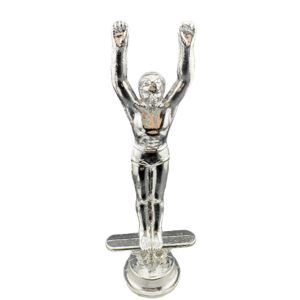 Vintage Silver Men’s Diving Trophy Figure 5 ¾”