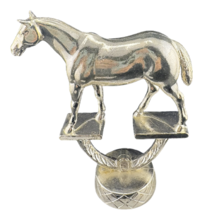 Vintage Silver Horse Trophy Figure, 4 ½”
