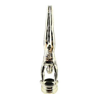 Silver Male Gymnast Trophy Figure 6 ¼”