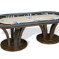 California House Venice Fixed Top Oval Texas Hold'em Table