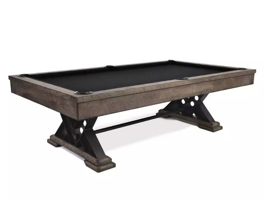 Presidential 8' Vienna Billiard Table - Silvered Oak Finish