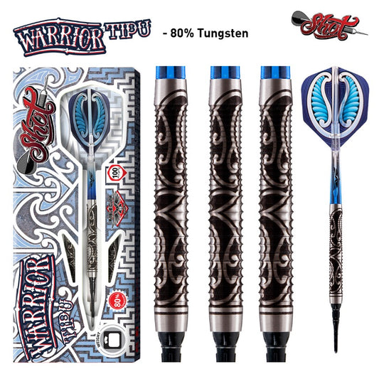 Warrior Tipu Soft Tip Dart Set-80% Tungsten