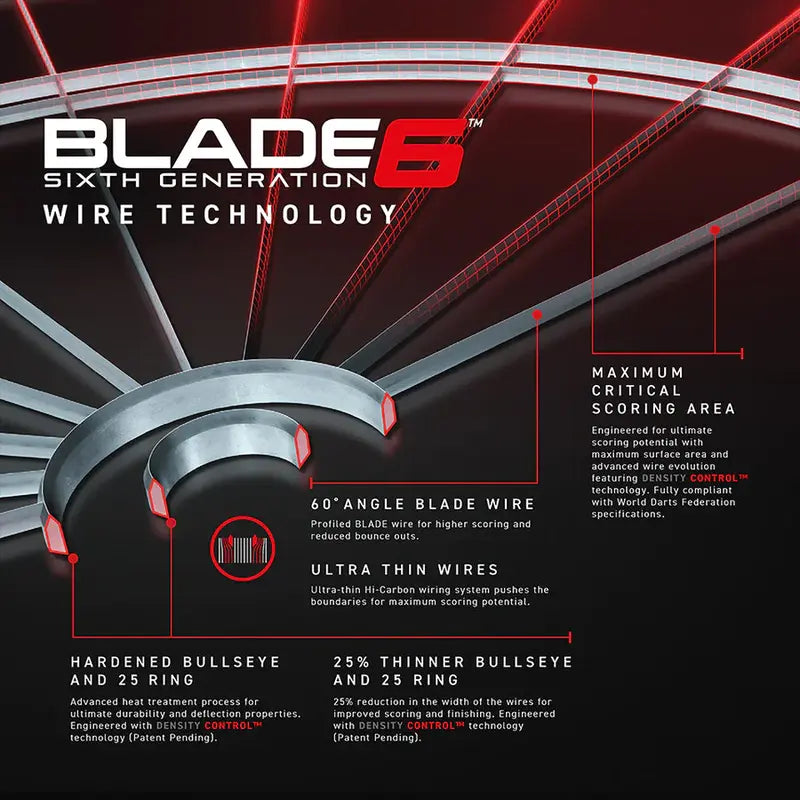 Winmau Blade 6 Steel Tip Dartboard - view 3