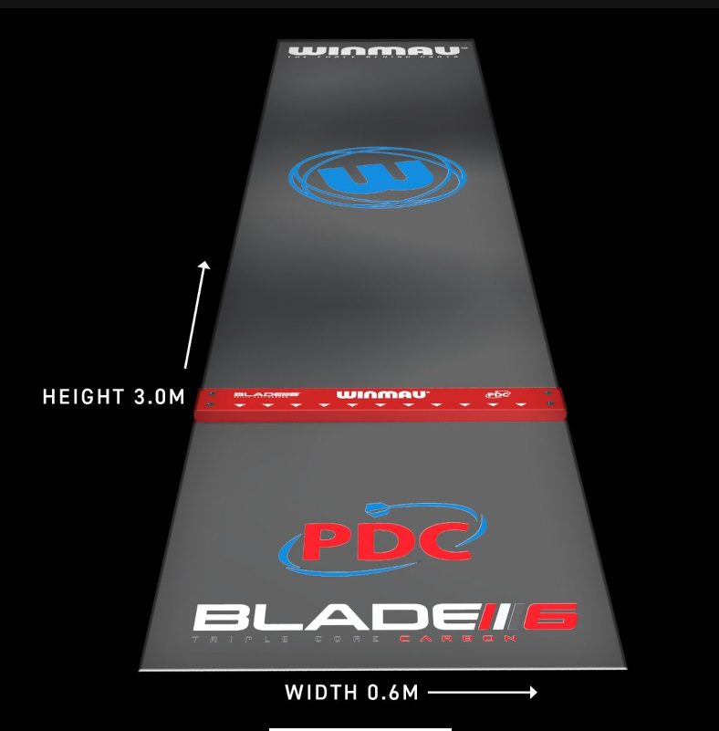 Clearzone PVC Dart Mat with Integrated Oche - view 2